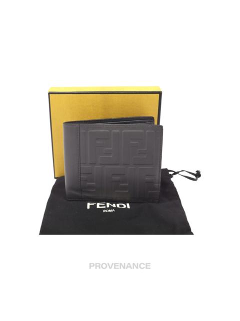 FENDI Fendi Bifold Wallet - FF Grey Leather
