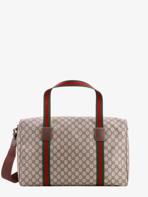 GUCCI Gucci GG Supreme Travel Bag Beige