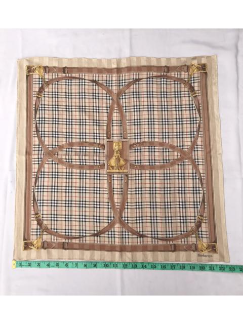 Other Designers Vintage - Shelter Under A Burberry Nova Check Silk Scarve