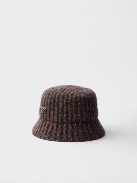 Prada Mélange knit bucket hat