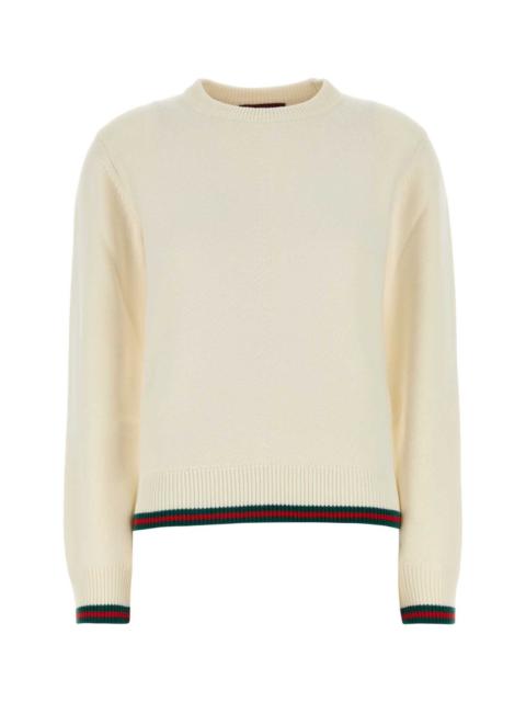 GUCCI Gucci Women Ivory Wool Blend Sweater