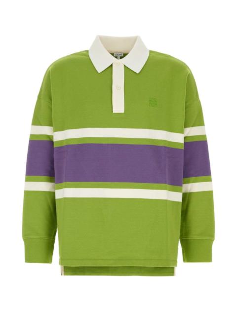 Loewe Loewe Men Multicolor Cotton Oversize Polo Shirt