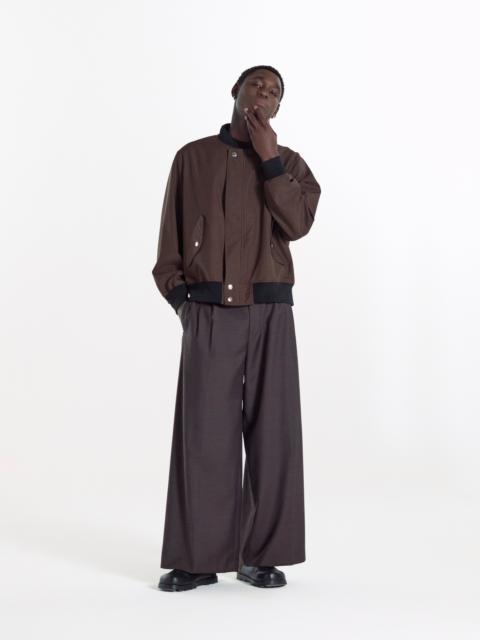 Mackintosh Saughtree Wool Poplin Bomber Jacket