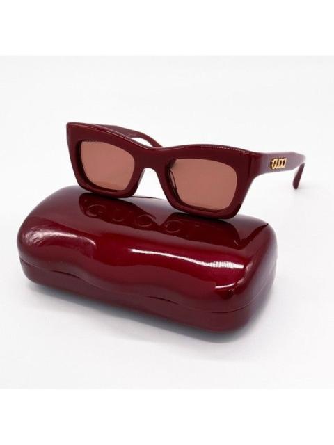 GUCCI NEW GUCCI GG1773S 003 CAT EYE RED BROWN WOMEN SUNGLASSES GUC