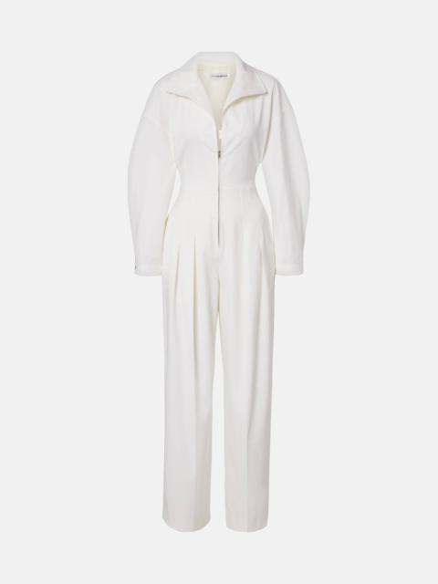 Victoria Beckham Tab Detail wool-blend jumpsuit