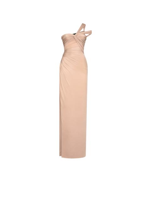 TOM FORD ONE SHOULDER TWIST FRONT EVENING DRESS