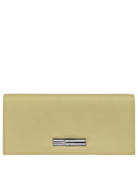 Longchamp Le Roseau Long continental wallet Pistachio - Leather