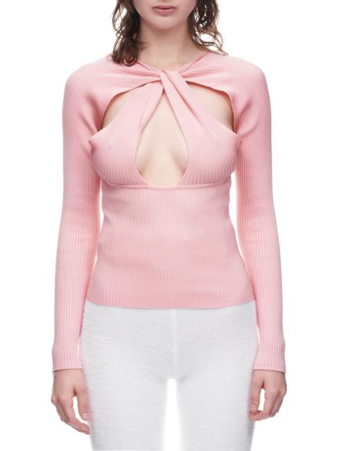COPERNI Twisted Cut-Out Knit Top
