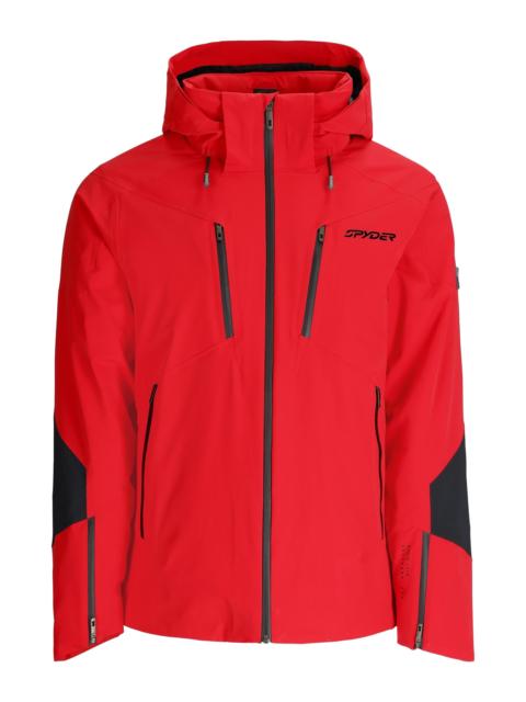 SPYDER Mens Alyeska Jacket - Spyder Red