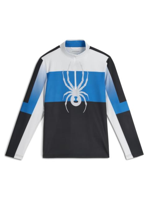 SPYDER Mens Podium Half Zip T-Neck - Cobalt