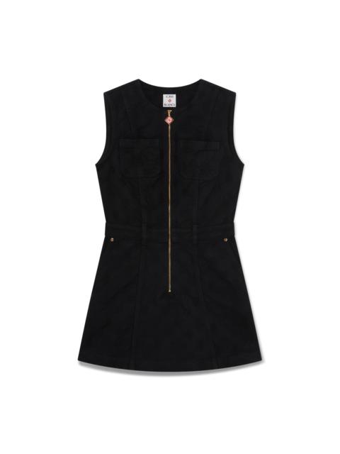 CASABLANCA Denim Monogram Zip Dress | Casablanca Paris