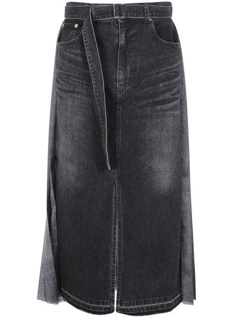 sacai Sacai Women Denim Skirt