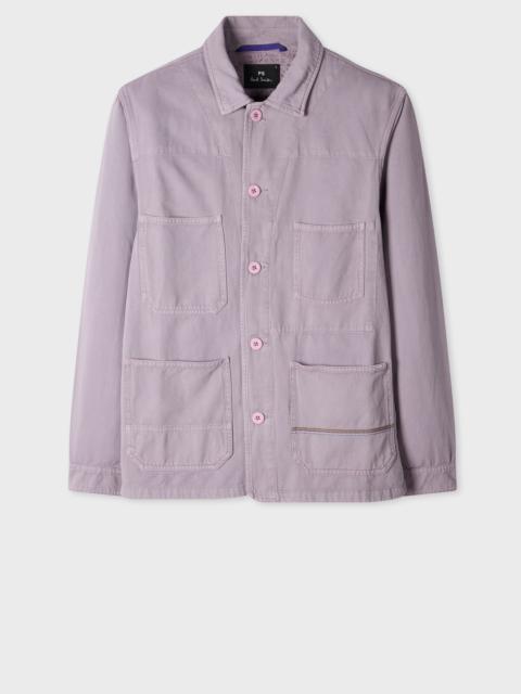 Paul Smith Lilac Cotton-Linen Work Jacket