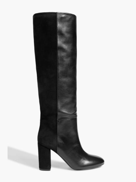 Stuart Weitzman Leather and suede knee boots