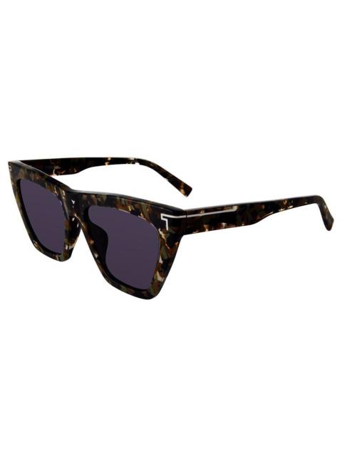 TUMI Tumi Grey Cat Eye Ladies Sunglasses STU507 0VAU 55