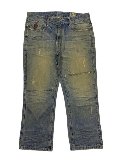 Other Designers Prps - VINTAGE DPSR JAPAN BRAND DISTRESSED DENIM JEANS CROPPED