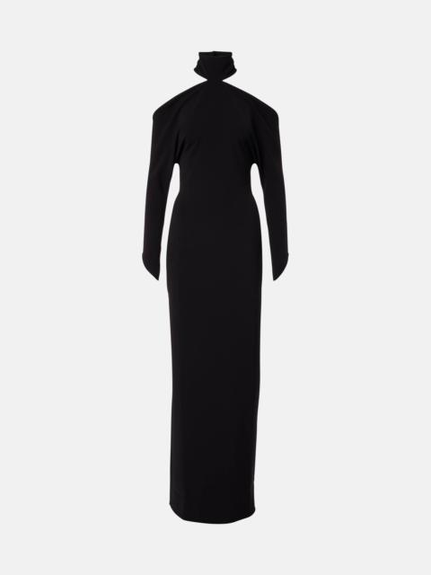 courrèges Circle open-back high-neck gown