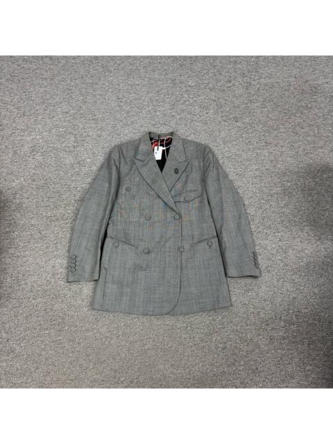 Dior Dior classic brooch herringbone double breasted coat