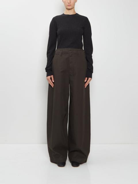 Lemaire Large Cotton Chino — Espresso