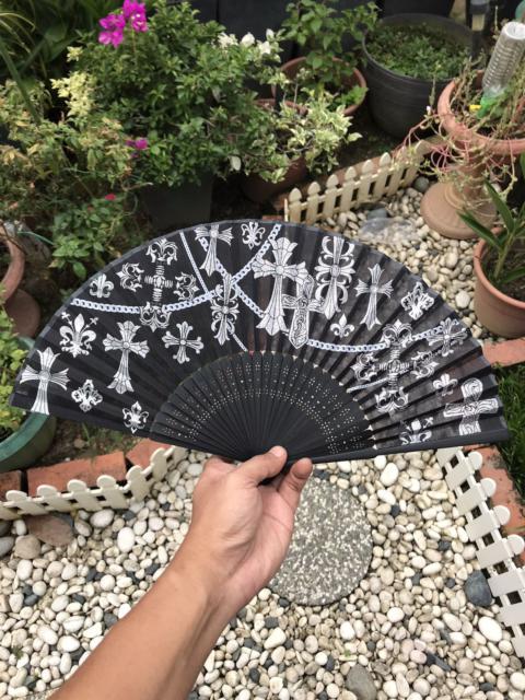 Other Designers Archival Clothing - ASSORTED CROSSES JAPANESE HAND FANS 🇯🇵