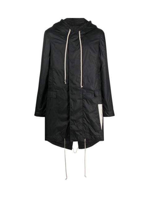 Rick Owens DRKSHDW FISHTAIL HOODED RAINCOAT