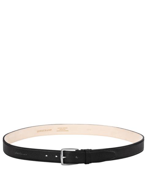 Longchamp Le Foulonné Men's belt Black - Leather
