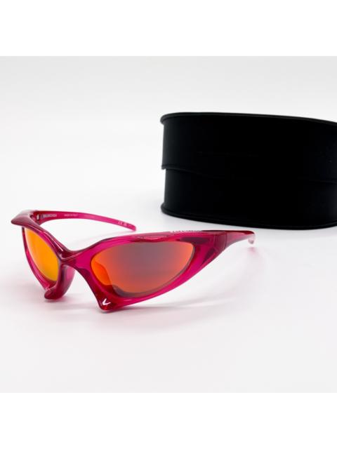 NEW BALENCIAGA SUNGLASSES BB0352S 006 RED UNISEX EYEWEAR Balenciaga BB0352S 006 - Sunglasses for Man and Woman  main image 4