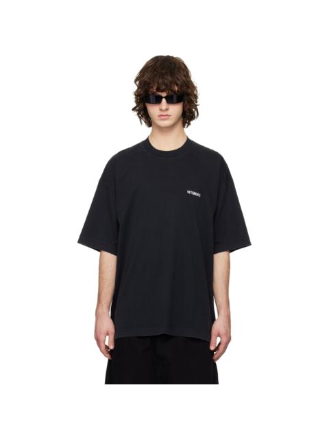 VETEMENTS Black Iconic Logo T-shirt