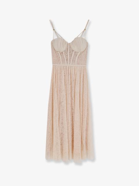 ELISABETTA FRANCHI Elisabetta Franchi Events Lace Dress Pink