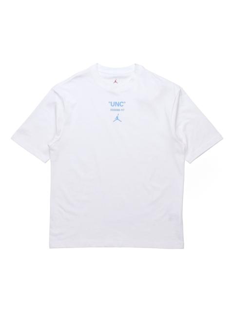 Jordan Air Jordan Casual Sports Round Neck Breathable Short Sleeve White DM3545-100