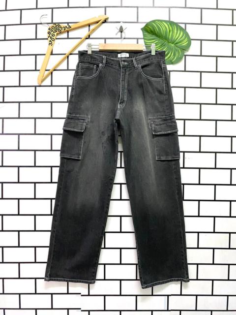 Other Designers Japanese Brand - Japan Made BC Factory Black Faded Multipocket Cargo Denim