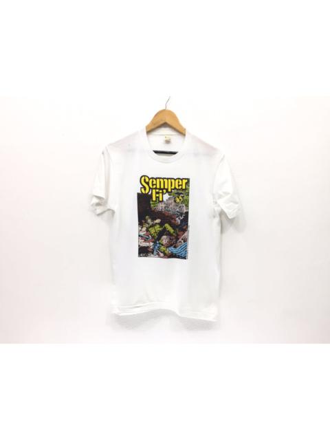 Other Designers Vintage 80s 1988 Semper Fi Marvel Military T-shirt