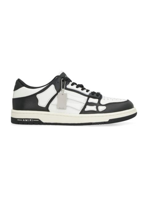 Black And White Skel Low Sneakers