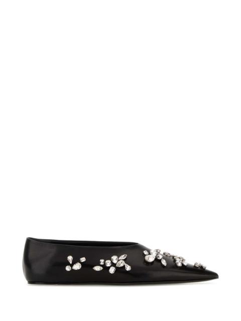 Jil Sander Jil Sander Women Black Leather Ballerinas