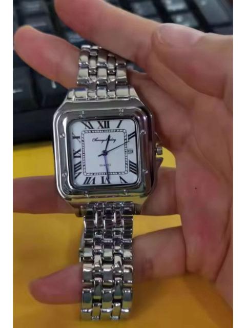 Archival Clothing - Vintage 90s vintage retro luxury style quartz silver watch