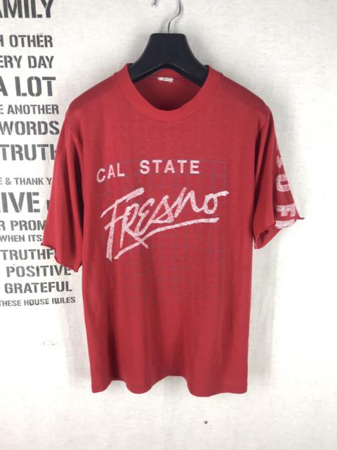 Other Designers Vintage - VTG 80s CSU FRESNO CALIFORNIA STATE UNIVERSITY USA T-SHIRT