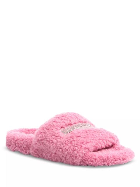 BALENCIAGA Women's Furry Slide Sandals