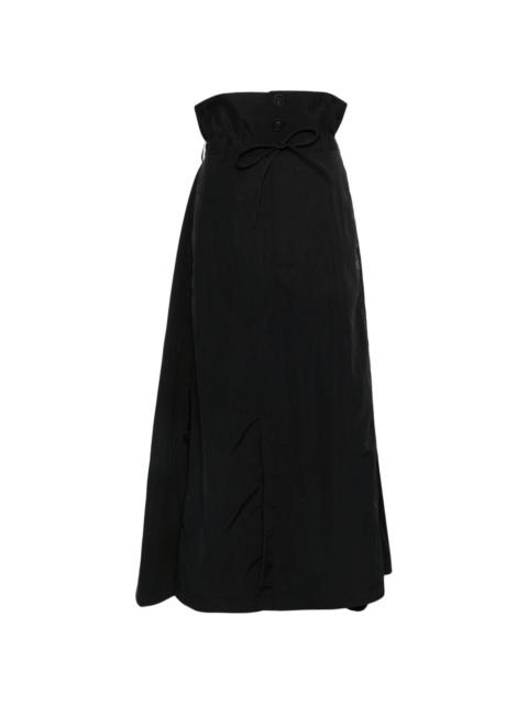 Y-3 logo-print A-line skirt