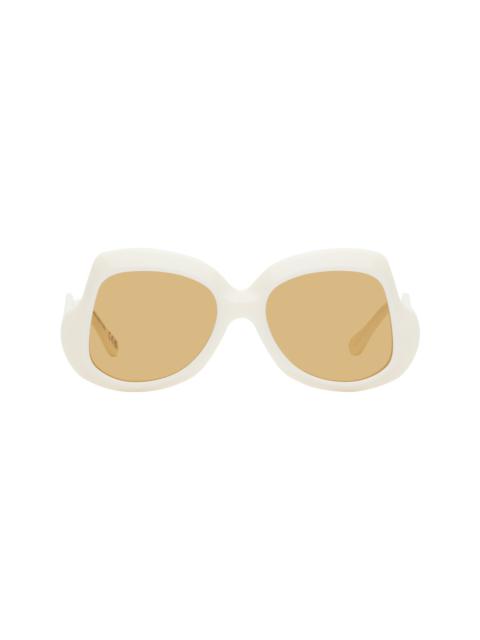 Marni White Quelyfish Sunglasses