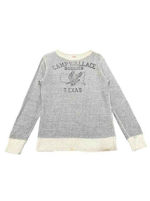 Other Designers Japanese Brand - Vintage Denim Dungaree Sweatshirt 150cm CAMP WALLACE BUDIES