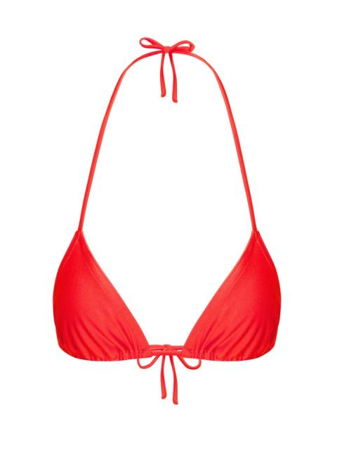 SPRWMN RED TRIANGLE BIKINI TOP