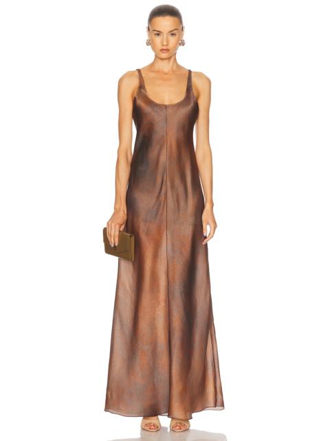GRACE LING Silk Bias Slip Dress
