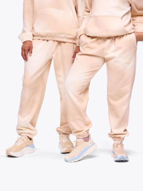 HOKA Essential Jogger Pants in Beige Cloud Topo