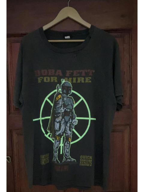 Other Designers Star Wars × Vintage - Vintage 1996 Boba Fett Star Wars Glow In The Dark Promo Tee