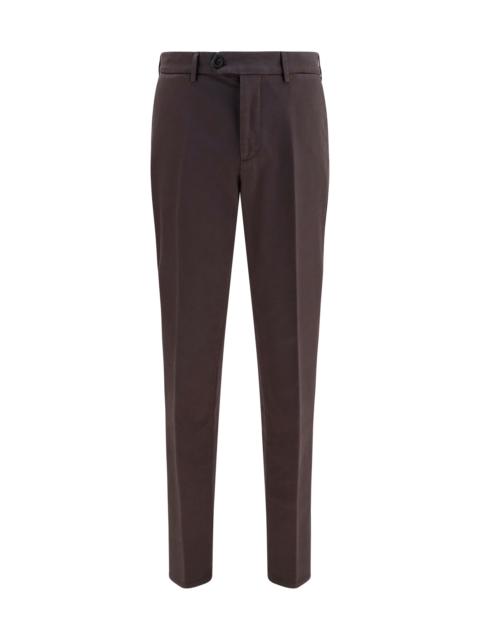 Brunello Cucinelli Brunello Cucinelli Dyed Cotton Pants Dark Brown