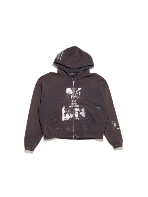 Enfants Riches Déprimés GOD WITH REVOLVER ZIP HOODIE