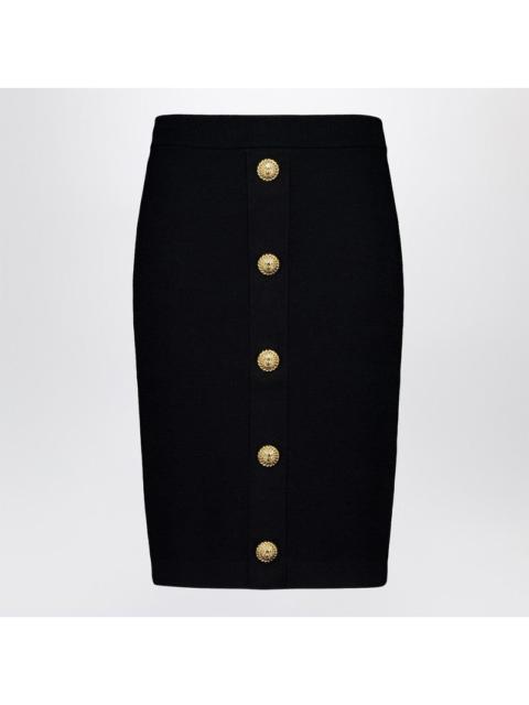 Balmain Balmain Black Tweed Pencil Skirt Women