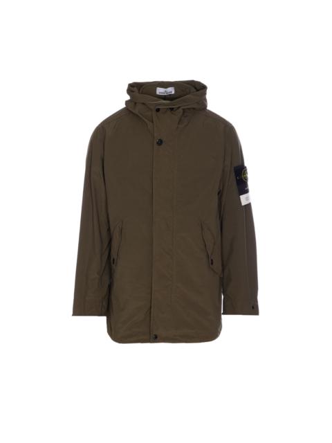 Stone Island Men Light Compact Touch Poly-Tc Logo Jacket