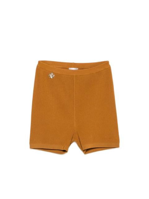 SAINT LAURENT Saint Laurent Brown Shorts - Mini Shorts Women