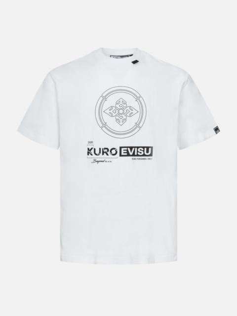 EVISU Kamon and Iridescent Seagull Print Regular Fit T-Shirt